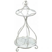 Homeness - Außenabfluss im inneren antiken weißen Stahl H68 cm