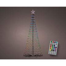 Außenbaum mit tanzenden 3D-Lichtern – 180 cm – 80 cm – Weihnachtsdekoration