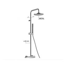 Außenduschsäule aus verchromtem Messing – Alpi Blue