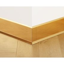 Außenecke Fl Für Sockelleisten F Aus Stahl 10cm X 3cm X 3cm - Satiniert Gold