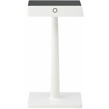 Sigor - Außenleuchte Tischleuchte led Touchdimmer Akku Tischlampe Gartenleuchte mit Wireless Charging, Aluminium weiß, 3W 210lm 2700K, LxBxH
