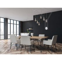 Außergewöhnliche 6 flammige Pendelleuchte Weiß - Wandmontage