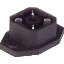 Aufbaustecker mit Flansch und Lötkontakten Schwarz g 4 a 5 m Pole:4 932 092-100-1 Hirschmann Inhalt: