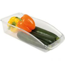 16x Kühlschrankkorb 33x15x8cm Transparent Aufbewahrungsbox Organizer Kiste Klar