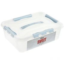 Aufbewahrungsbox home sweet home 39 x 29 x 12,4, blau