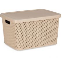 Kunststoffkorb mit Deckel, Organizer, 19 l