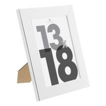 Fotorahmen Lise - Holz und Glas - silber - 13x18 cm Atmosphera Créateur D'intérieur