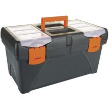 WERKA PRO Aufbewahrungsbox 19 Zoll 40,8 x 21,8 x 17,4 cm stapelbar schlagfest für Heimwerker und DIY-Enthusiasten
