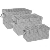 3 aufbewahrungsboxen lise grau - 5 Five