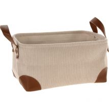 Aufbewahrungskorb, Cord, mit Griffen, 30 x 20 x 15 cm
