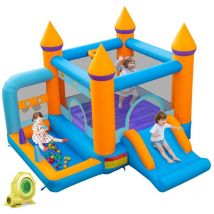 Northix - Aufblasbare hupfburg fur kinder mit ballebad rutsche ringwurfspiel inklusive 735w geblase 88303400 88303400 88303400 88303400 88303400