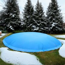 Aufblasbare Poolabdeckung Rund 400 cm Blau Überwinterung Luft Kissen Pool