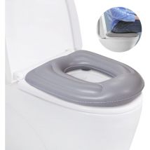 Aufblasbares Toilettensitzkissen, Donut-Erhöhungskissen, höhenverstellbarer Toilettensitz, Schmerzlinderung im Steißbein