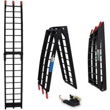 Baumarktplus - Trutzholm 1 X Auffahrrampe Klappbar 180 Cm Traglast 340 Kg Alu Schwarz Riffelstab Verladerampe