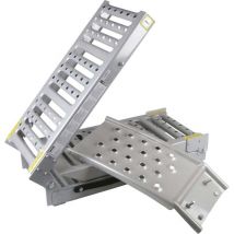 Unitec Auffahrrampe klappbar 200x25cm - 2 Stück Auffahrrampe klappbar