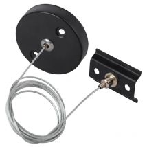 Aufhängung für schwarze einphasige Schiene 1 Meter [ho-sus-m-n]