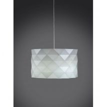 Linea Zero - Aufhängung 5 Lichter Weiß aus verchromtem Metall Cm. 40 x 25 Std