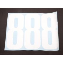 Aufkleber Lot 3 Drei Sticker Pxp Rennnummer Für Motorrad 8 Acht