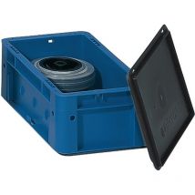 Auflagedeckel L400xB300mm schwarz PP