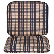 Auflagen-Set Sitzpolster Sitzkissen Rückenkissen Sesselauflage Gartenstuhl