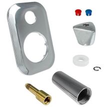 Aufputz-set Mono Für Zenner Unterputz-montageblock 2'' - Chrom - 129475
