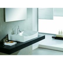 Glasdeals Aufsatzwaschtisch 66x45x13,5cm – Sanitärkeramik – Modernes Design – Einfache Montage