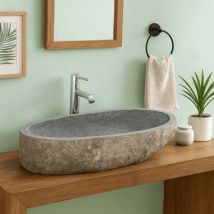 Aufsatzwaschbecken - Rivière Stone - 75 cm - galéo xl