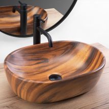 Rea - Aufsatzwaschbecken Amelia Wood Matt