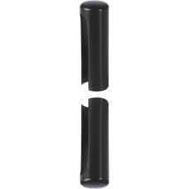 Sfs - Zierhülse Aus Aluminium Aufsteckhülse Schwarz Für Einbohrbänder Band Ø 20mm, Bandhöhe 112mm, Oben + Unten