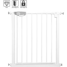 Aufun - 75-85cm Stair Protection Grille Children Grille d'ouverture bidirectionnelle, Grilles de protection de porte sans forage, pour enfants, Blanc