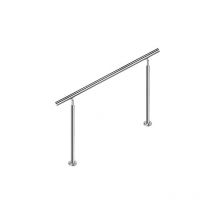 Aufun - 80cm Rampe D'Escalier Argent Garde Corps pour Escalier