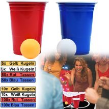 100 + 10 Ensemble de fête de bière Pong - Aufun