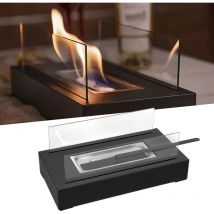 Aufun - Cheminée au bioéthanol avec bol à feu de table