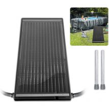 Solare Termico Curvo da Piscina Risparmio Energetico nero, 110 x 69 x 14 cm, riscaldamento solare, per piscina, doccia, giardino - Aufun