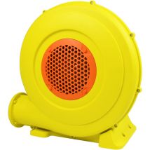 750W elektrische Luftpumpe Gebläsepumpe Ventilator mit Griff, Dauergebläse für aufblasbare Spielzeuge, Windmaschine mit langem Netzkabel, Gelb+Rot