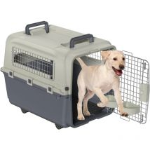 Caisse de transport pour chien ou chat avec portes métalliques, sac de transport pour le transport aérien, caisse de transport pour chien,