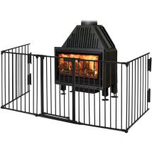 Aufun - Chimney Protection Grille Metal avec porte