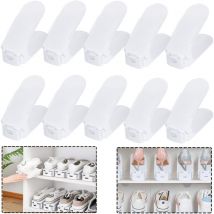 AUFUN Einstellbare Schuhregale 10 Stück Schuhstapler