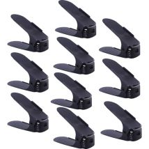 Tagères à chaussures réglables, ensemble d'organisateur de chaussures, 3 hauteurs réglables, rangement de chaussures, gain de place, antidérapant en