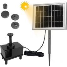 Aufun - Fountaine solaire avec panneau solaire 2W