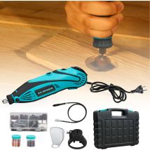Aufun - Outil multifonction - Meuleuse d'angle - Kit d'outils rotatifs 130 w avec 180 accessoires