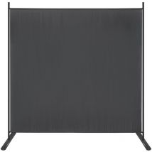 Paravent - Divisorio divisorio per la privacy, 185 cm x 180 cm, pieghevole, regolabile, divisorio per interni ed esterni, per uffici, giardino,