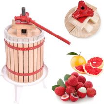 Aufun - Presse à Fruits Presse-vin Presse-jus Presse-purée y Compris Tissu de Presse (18L)