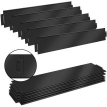 Rasenkante Metall 15 m x 18 cm Verzinkt Beetumrandung Beeteinfassung Mähkante Palisade 15 Stücke 100 cm x 18 cm (l x h) Rasenkante Verzinkt-Schwarz