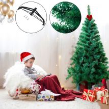 Sapin de Noël artificiel vert pvc (150cm,vert) - Aufun