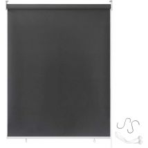 Store enrouleur extérieur pour balcon, protection solaire, store vertical, store enrouleur extérieur, protection uv (180 x 240 cm, anthracite) - Aufun