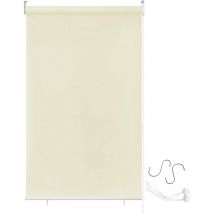 Store enrouleur extérieur pour balcon, protection solaire, store vertical, store enrouleur extérieur, protection uv (140 x 240 cm, beige) - Aufun