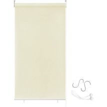 Store enrouleur extérieur pour balcon, protection solaire, store vertical, store enrouleur extérieur, protection uv (100 x 240 cm, beige) - Aufun