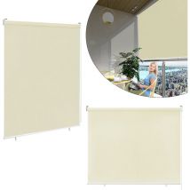 Store extérieur Balcon Store extérieur résistant aux intempéries 140 x 240 cm Store extérieur Protection solaire Store balcon Protection UV,Beige
