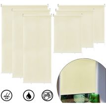 Store extérieur Balcon Store extérieur résistant aux intempéries 140 x 140 cm Store extérieur Protection solaire Store balcon Protection UV,Beige